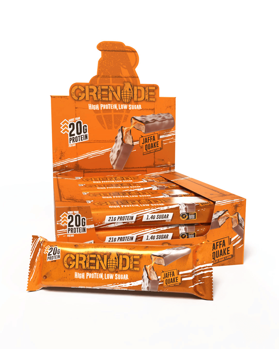 Grenade Protein Bar 12x60g Jaffa Quake