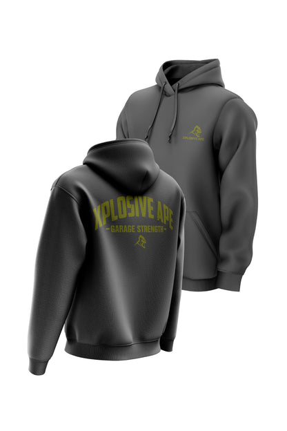 XAPE Garage Strength V2 String Hoodie - Charcoal