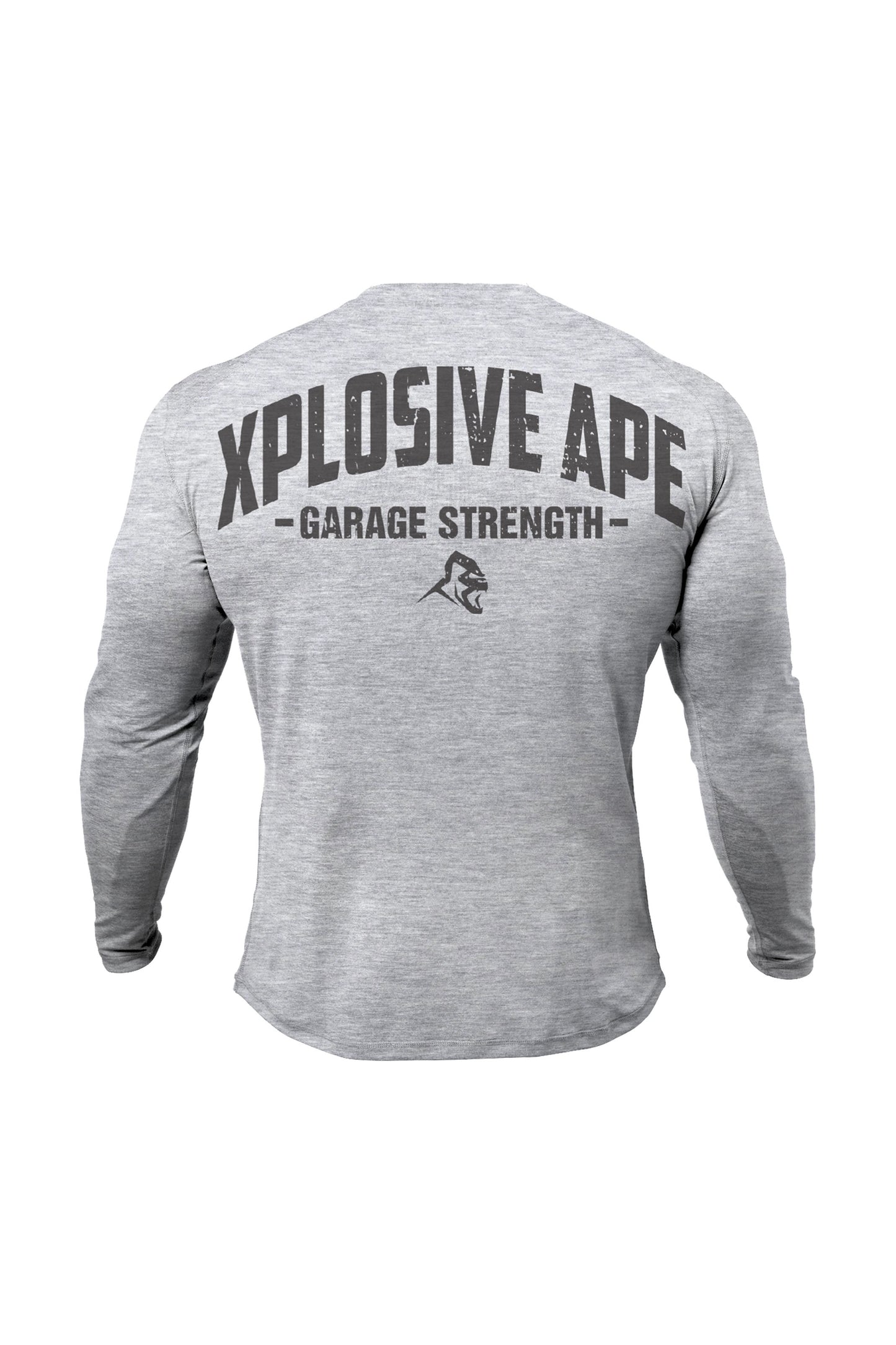 XAPE Garage Strength Long Sleeve Tee - Sports Grey