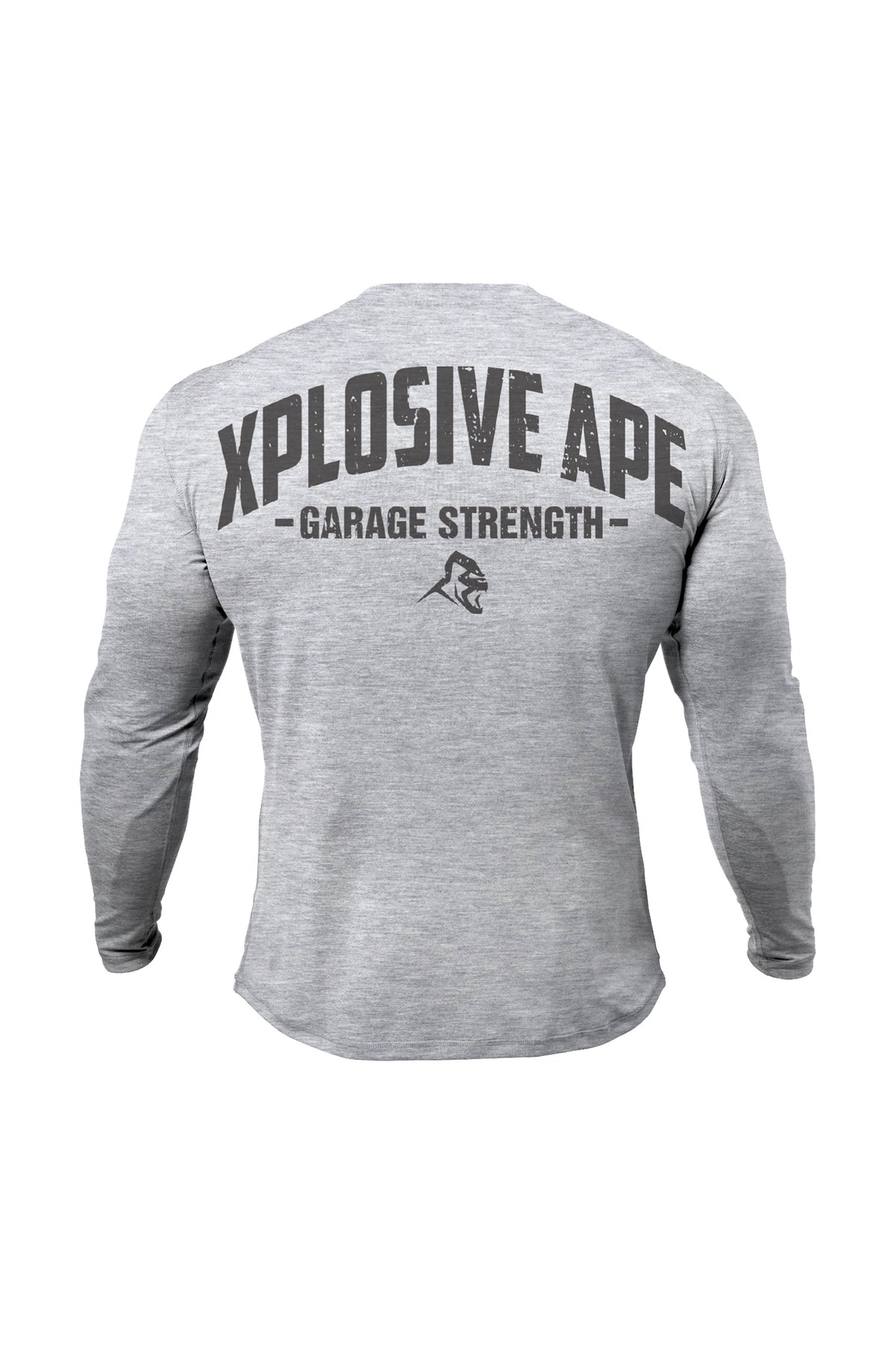 XAPE Garage Strength V2 Long Sleeve Tee - Sports Grey