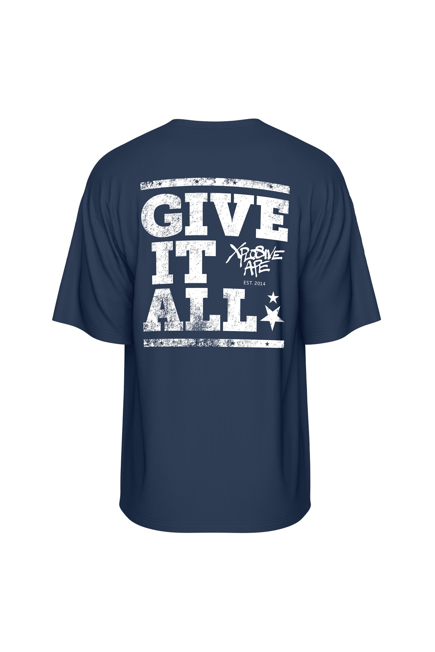 XAPE Give It All Oversized Tee - Navy