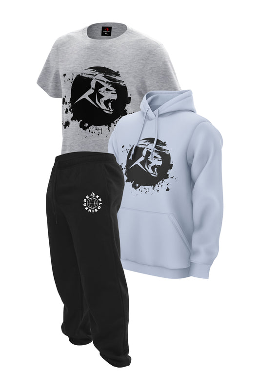 XAPE Rumble Hoodie Tee & Joggers Combo - Multi