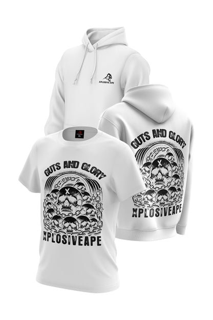 XAPE Glory Hoodie & Tee Combo - White