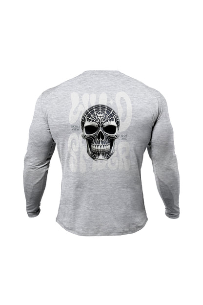 Untold Studios Gothic Spider Skull Sweatshirt - Grey