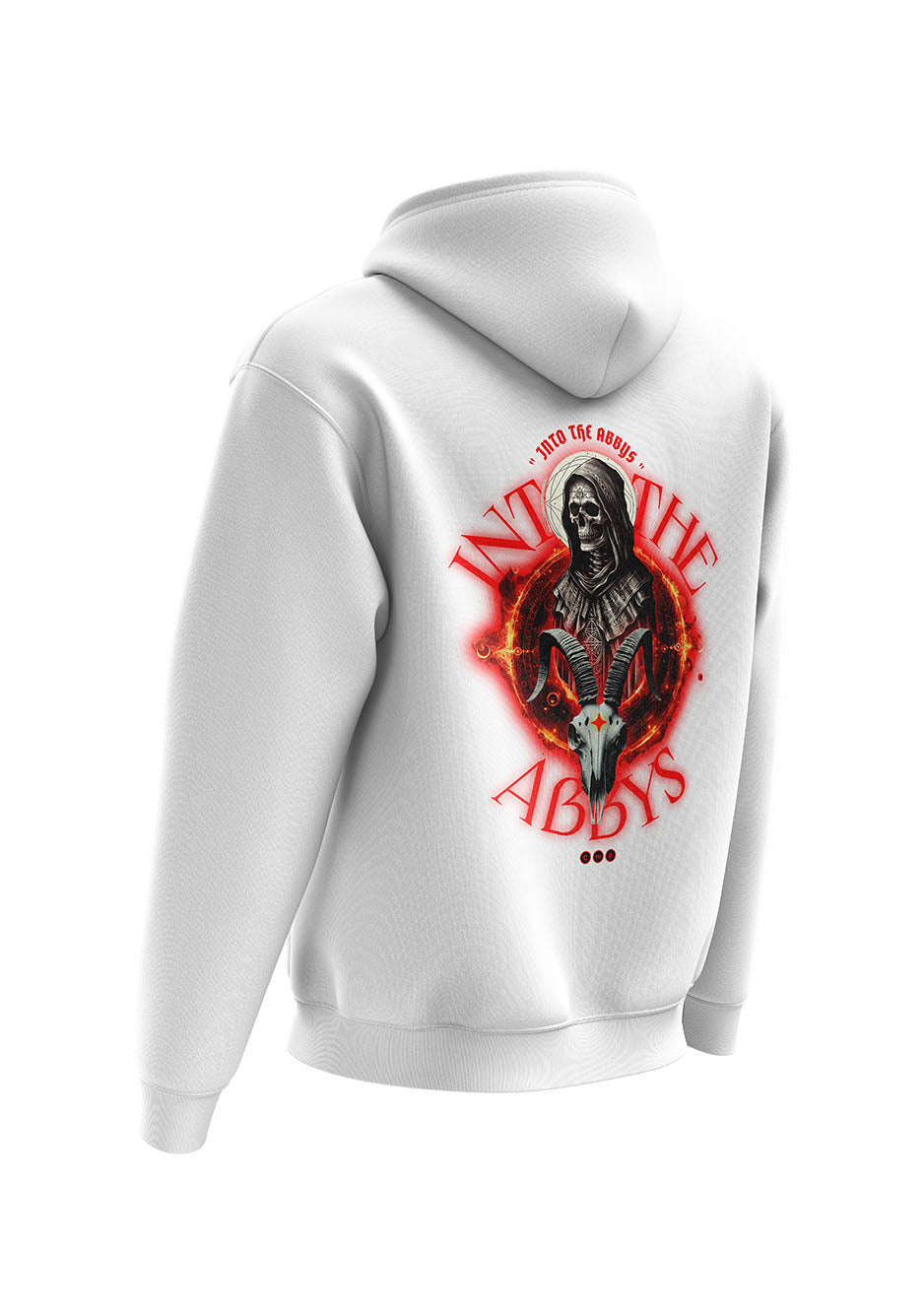 Untold Studios Gothic Abbys Skull Hoodie - White