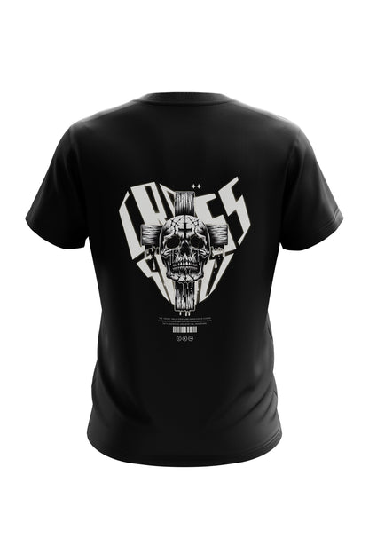 Untold Studios Gothic Cross Skull Tee - Black