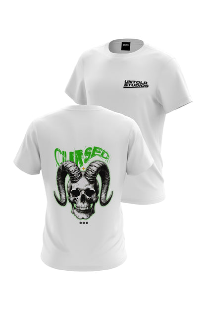 Untold Studios Gothic Cursed Skull Tee - White