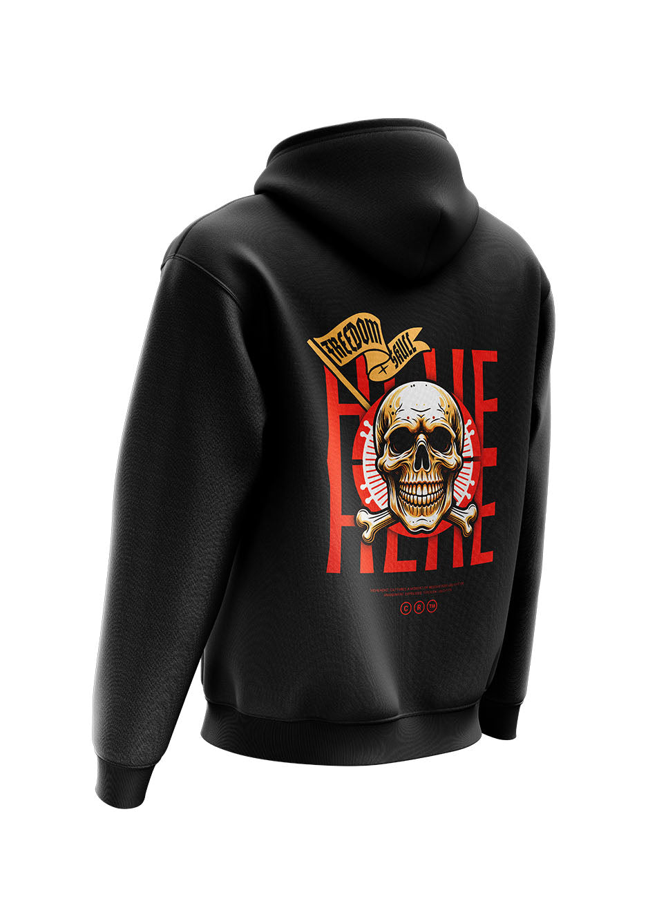 Untold Studios Gothic Freedom Skull Hoodie - Black