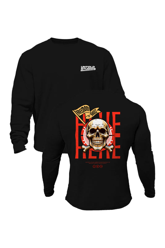 Untold Studios Gothic Freedom Skull Sweatshirt - Black