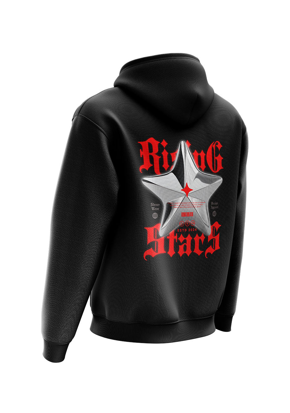 Untold Studios Gothic Rising Star Hoodie - Black