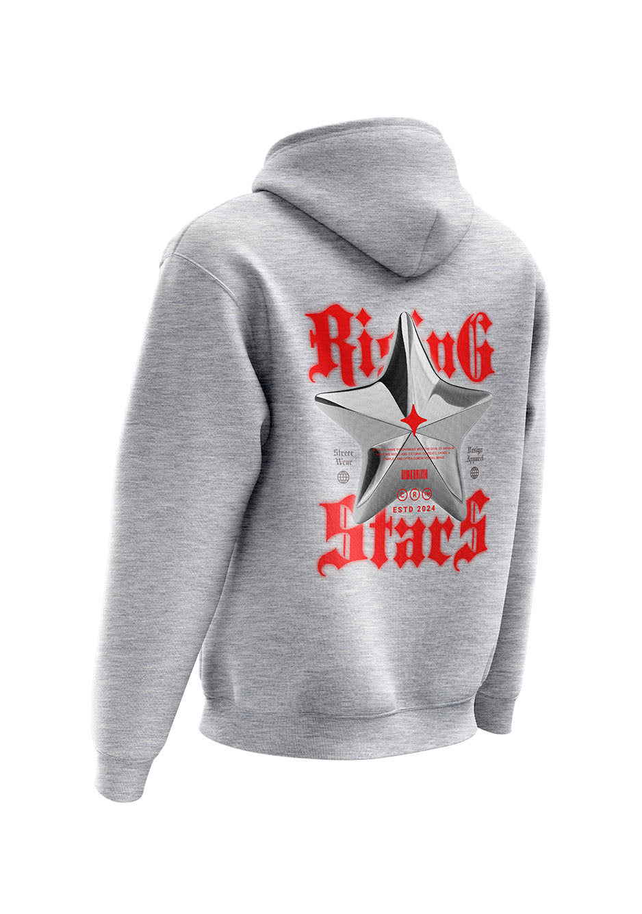 Untold Studios Gothic Rising Star Hoodie - Grey