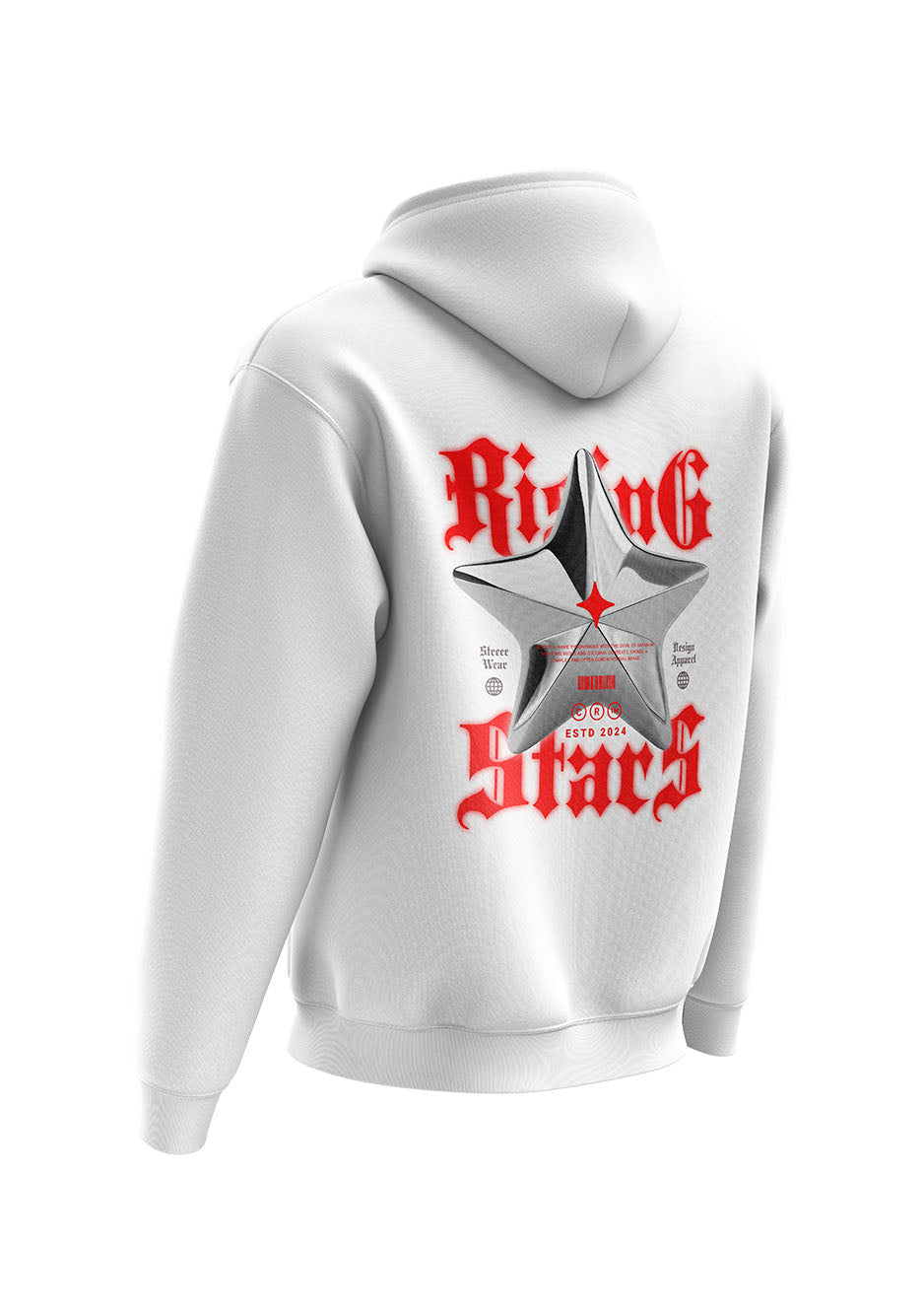 Untold Studios Gothic Rising Star Hoodie - White