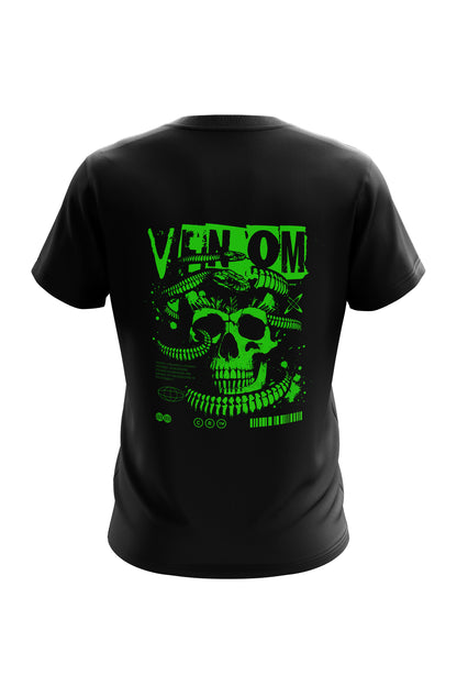 Untold Studios Gothic Venomous Skull Tee - Black