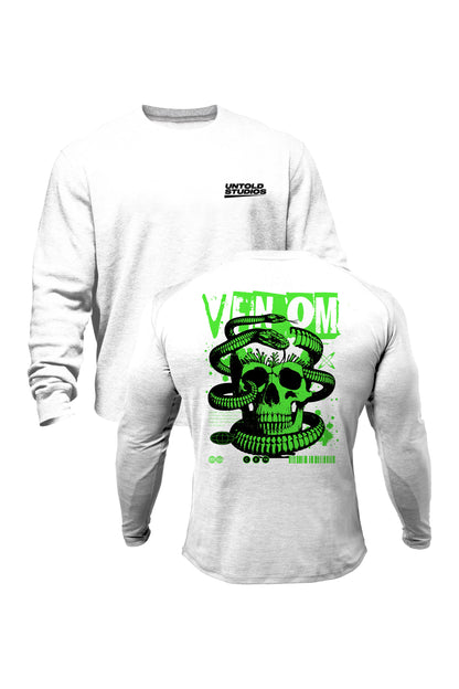 Untold Studios Gothic Venomous Skull Sweatshirt - White