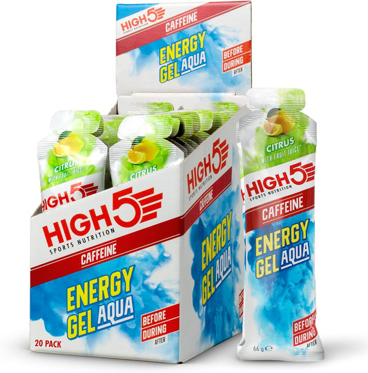 HIGH5 Energy Gel Aqua Caffeine 20x66g Citrus