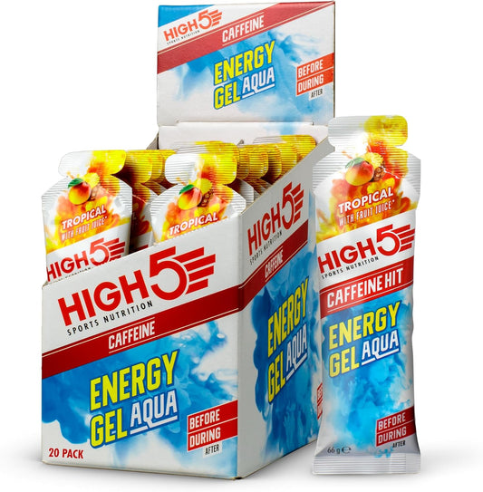 HIGH5 Energy Gel Aqua Caffeine Hit 20x66g Tropical