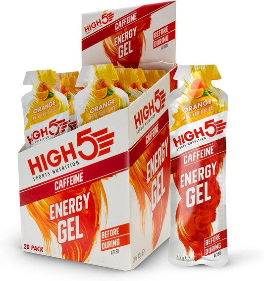 HIGH5 Energy Gel Caffeine 20x40g Orange