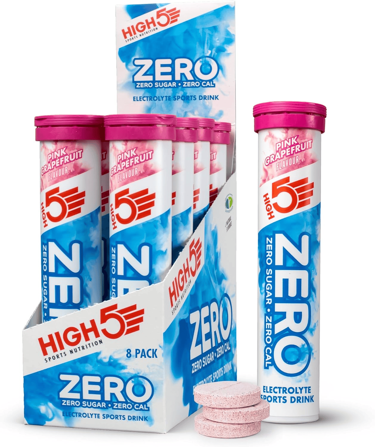 HIGH5 Zero 8x20 Tabs Pink Grapefruit