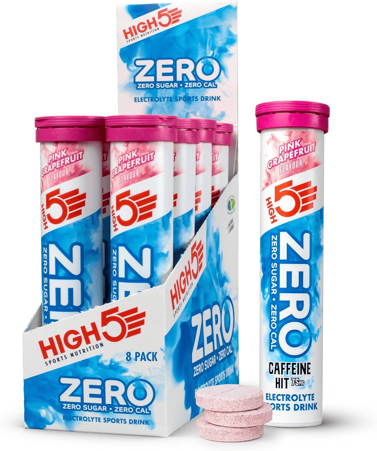 HIGH5 Zero Caffeine Hit 8x20 Tabs Pink Grapefruit