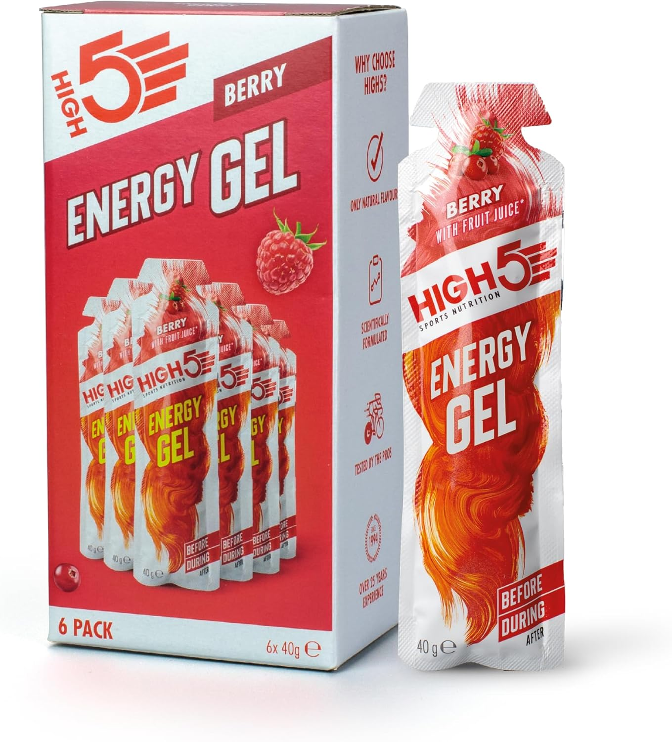 HIGH5 Energy Gel 6x40g Berry