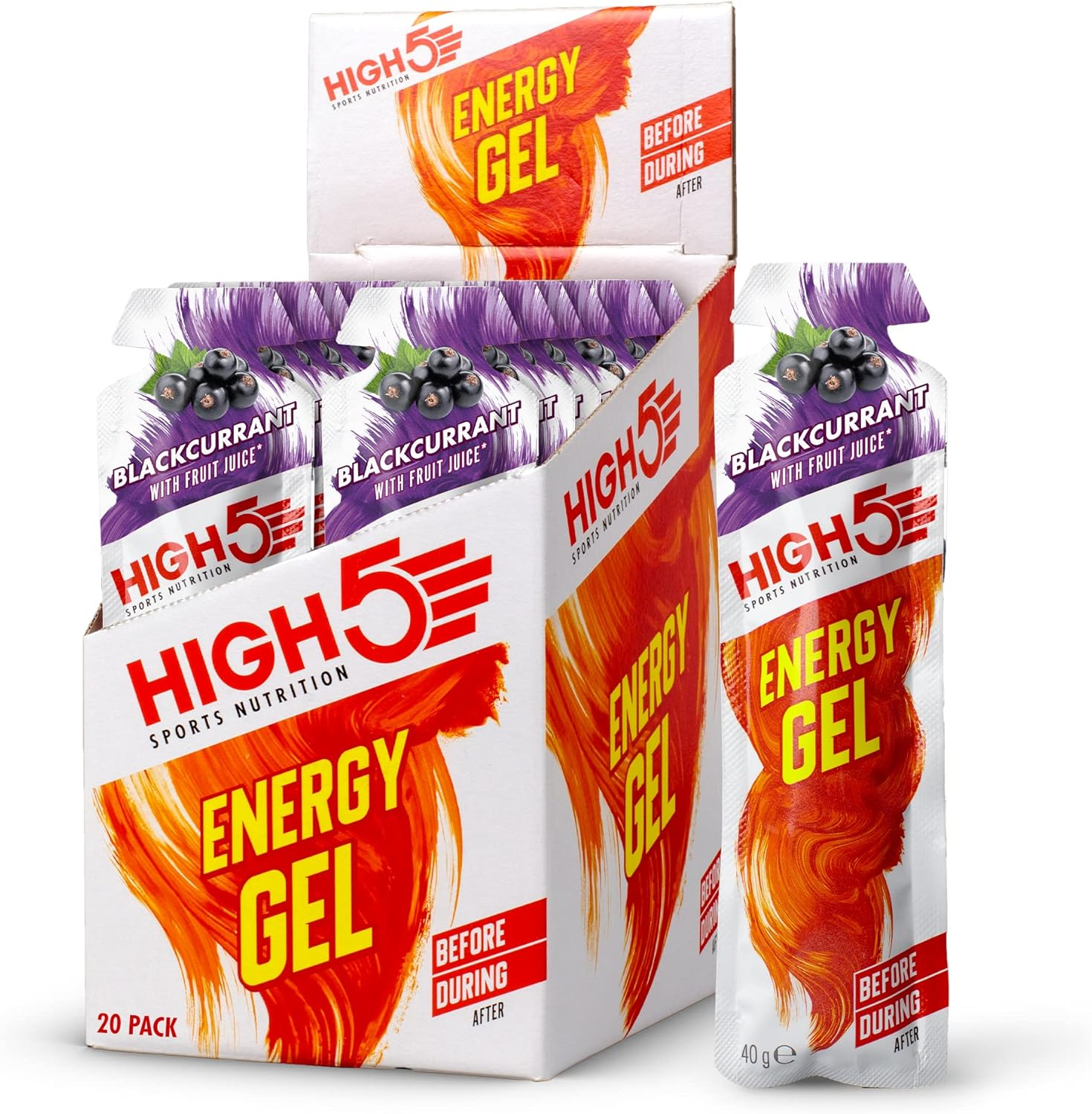 HIGH5 Energy Gel 20x40g Blackcurrant