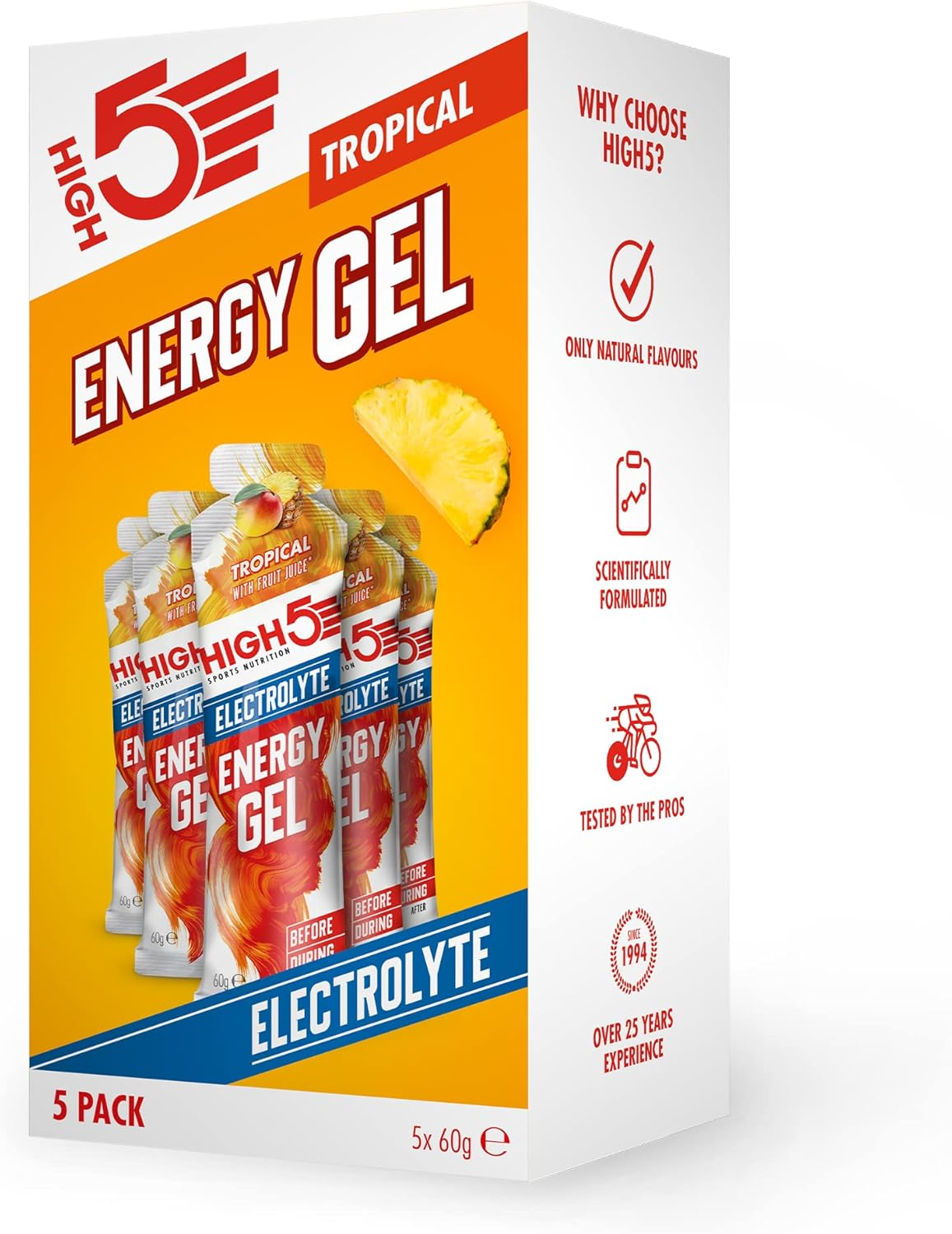 HIGH5 Energy Gel Electrolyte 20x60g Tropical