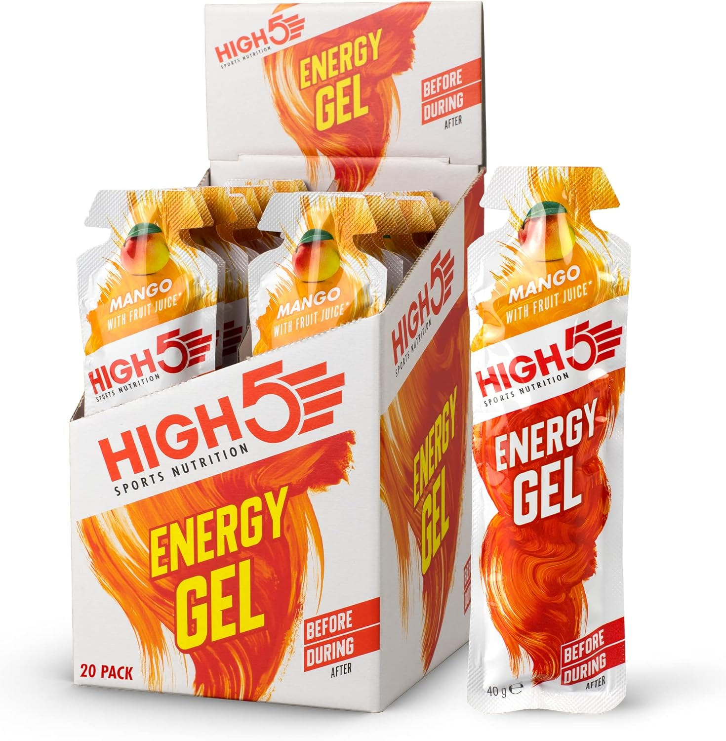 HIGH5 Energy Gel 20x40g Mango