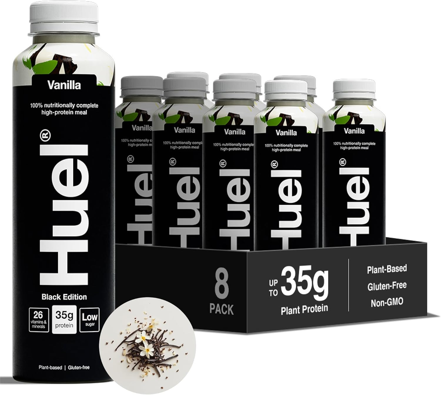 HUEL Ready-to Drink Black Edition 8x500ml Vanilla