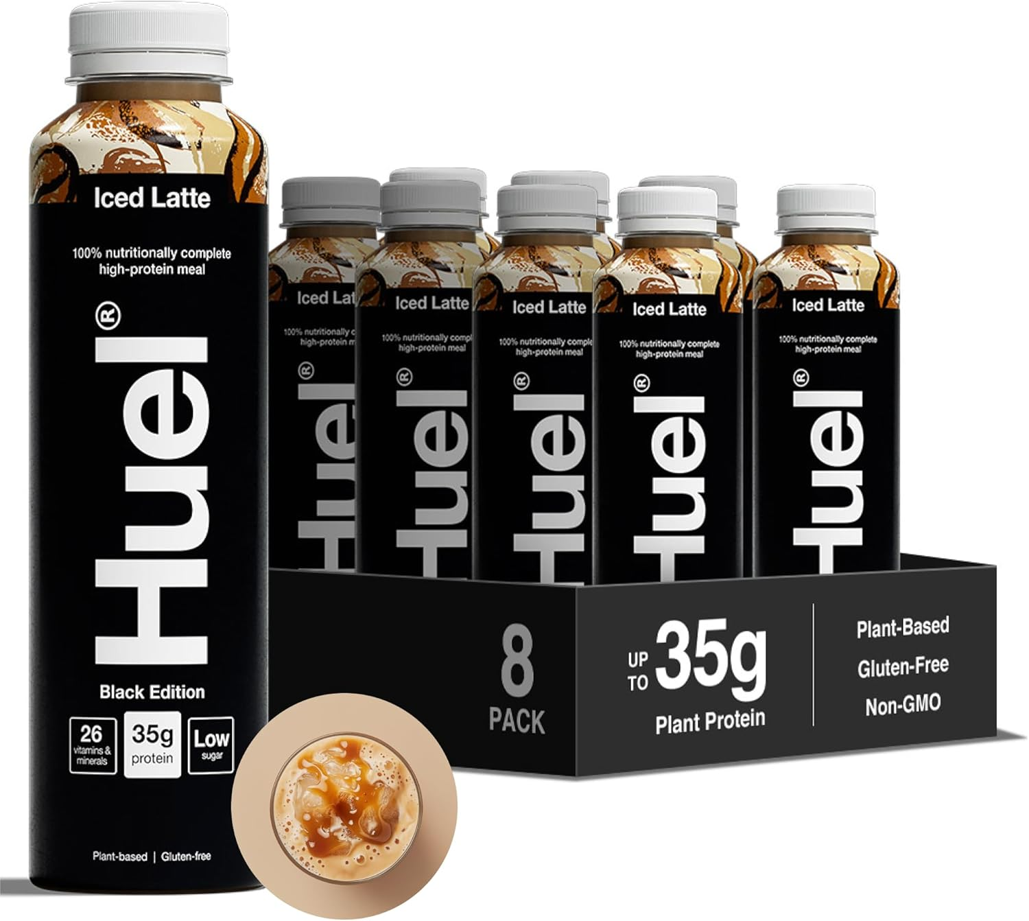 HUEL Ready-to Drink Black Edition 8x500ml Iced Latte