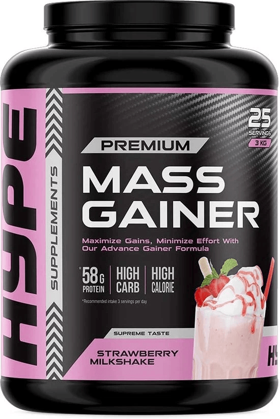 HYPE Mass Gainer 3kg Strawberry