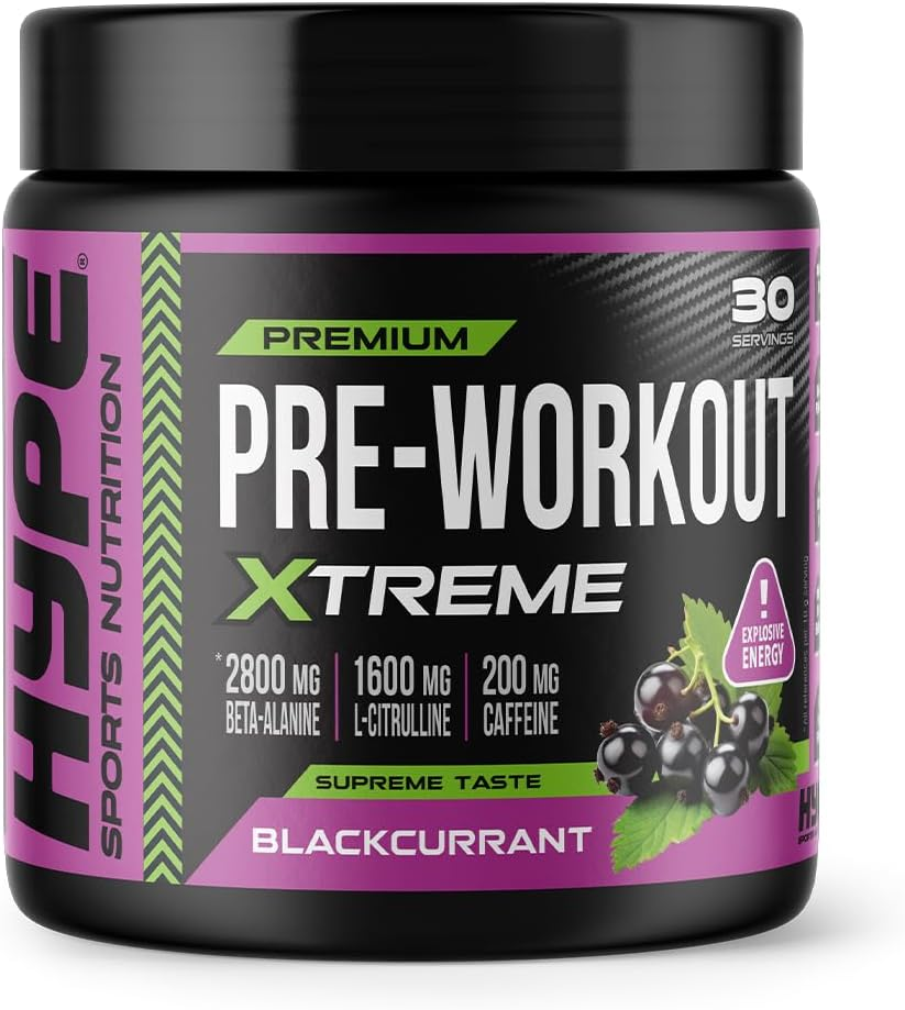 HYPE Pre Workout Powder 300g Blackcurrant