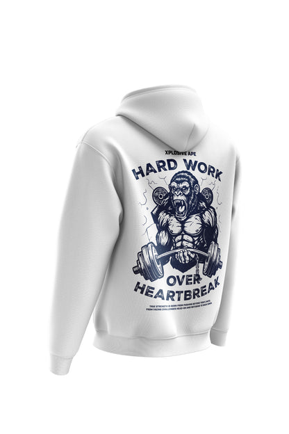 XAPE Hardwork Hoodie & Tee Combo - White