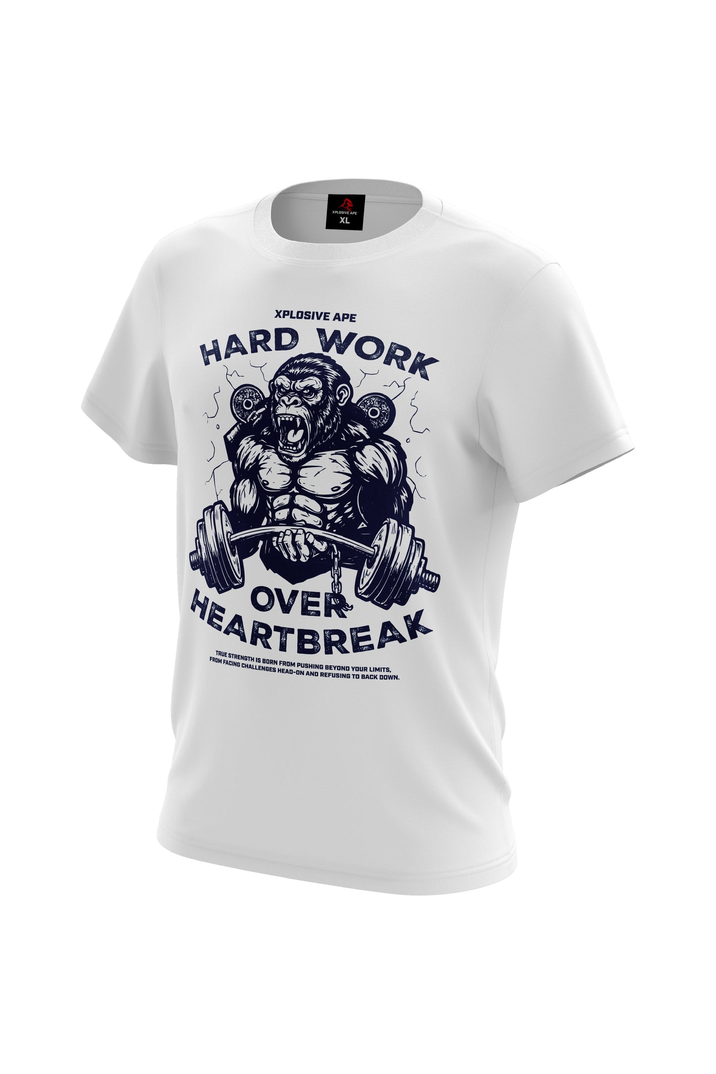 XAPE Hardwork Hoodie & Tee Combo - White