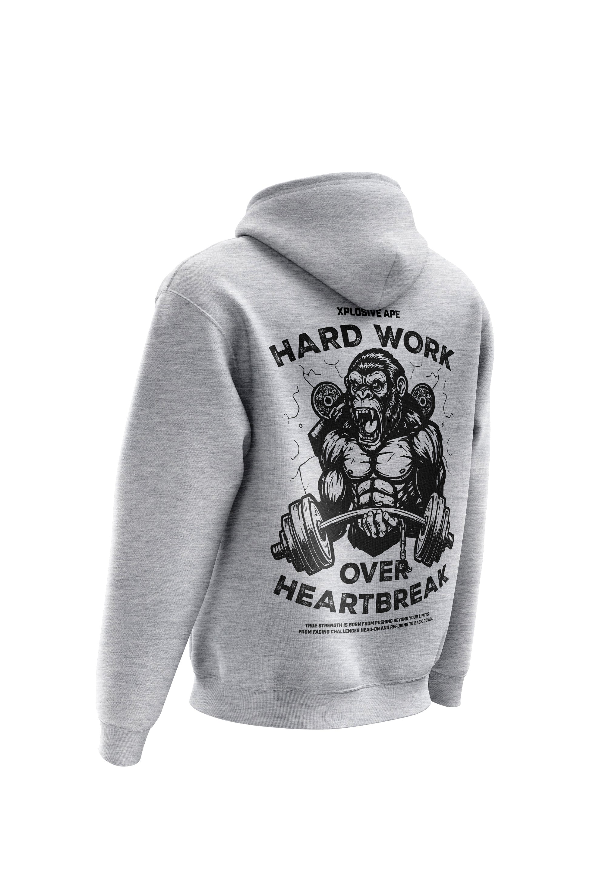 XAPE Hardwork Hoodie & Tee Combo - Sports Grey