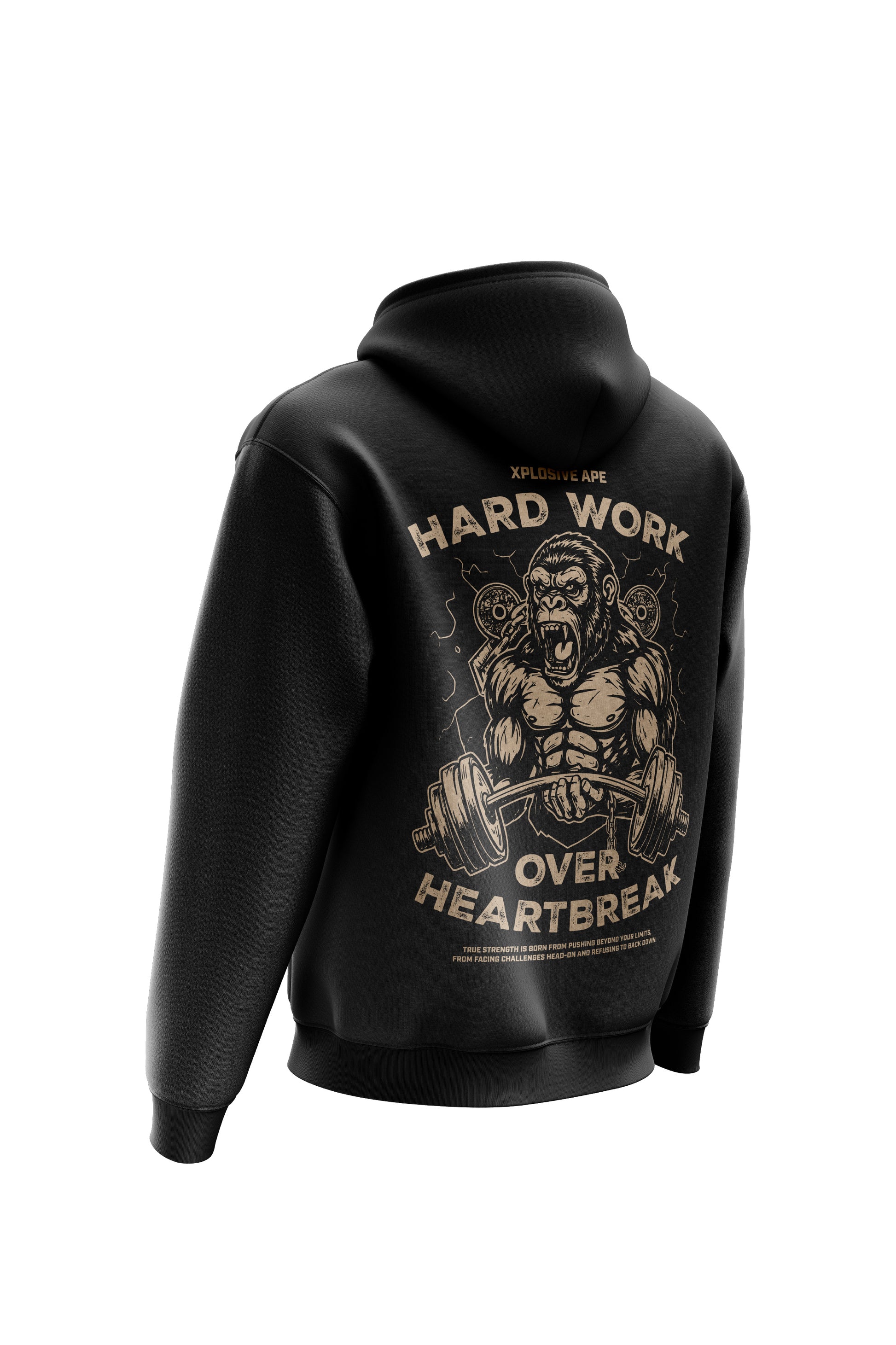 XAPE Hardwork Hoodie - Black