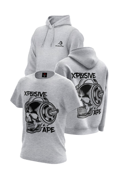 XAPE Headcheese Hoodie & Tee Combo - Sports Grey