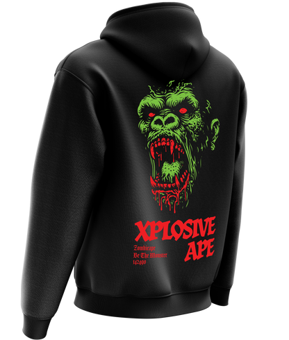 XAPE Zombie Ape Hoodie - Black