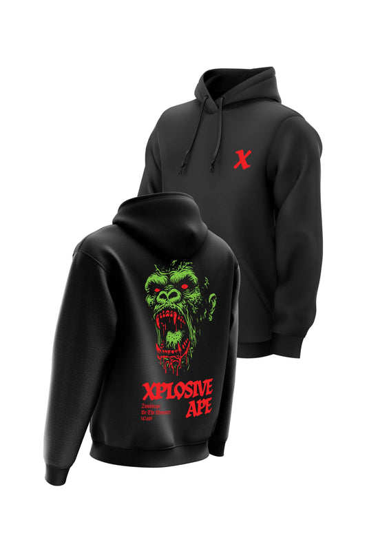 XAPE Zombie Ape Hoodie - Black