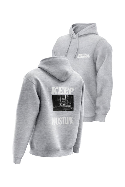 Untold Studios Keep Hustling Hoodie - Grey