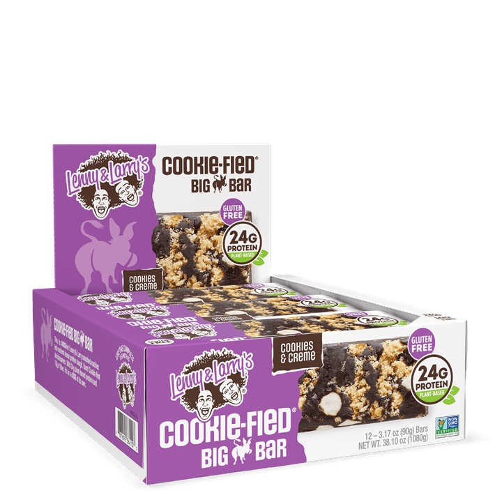 Lenny & Larry's The Complete Cookie-fied BIG Bar 12x90g Cookies & Cream