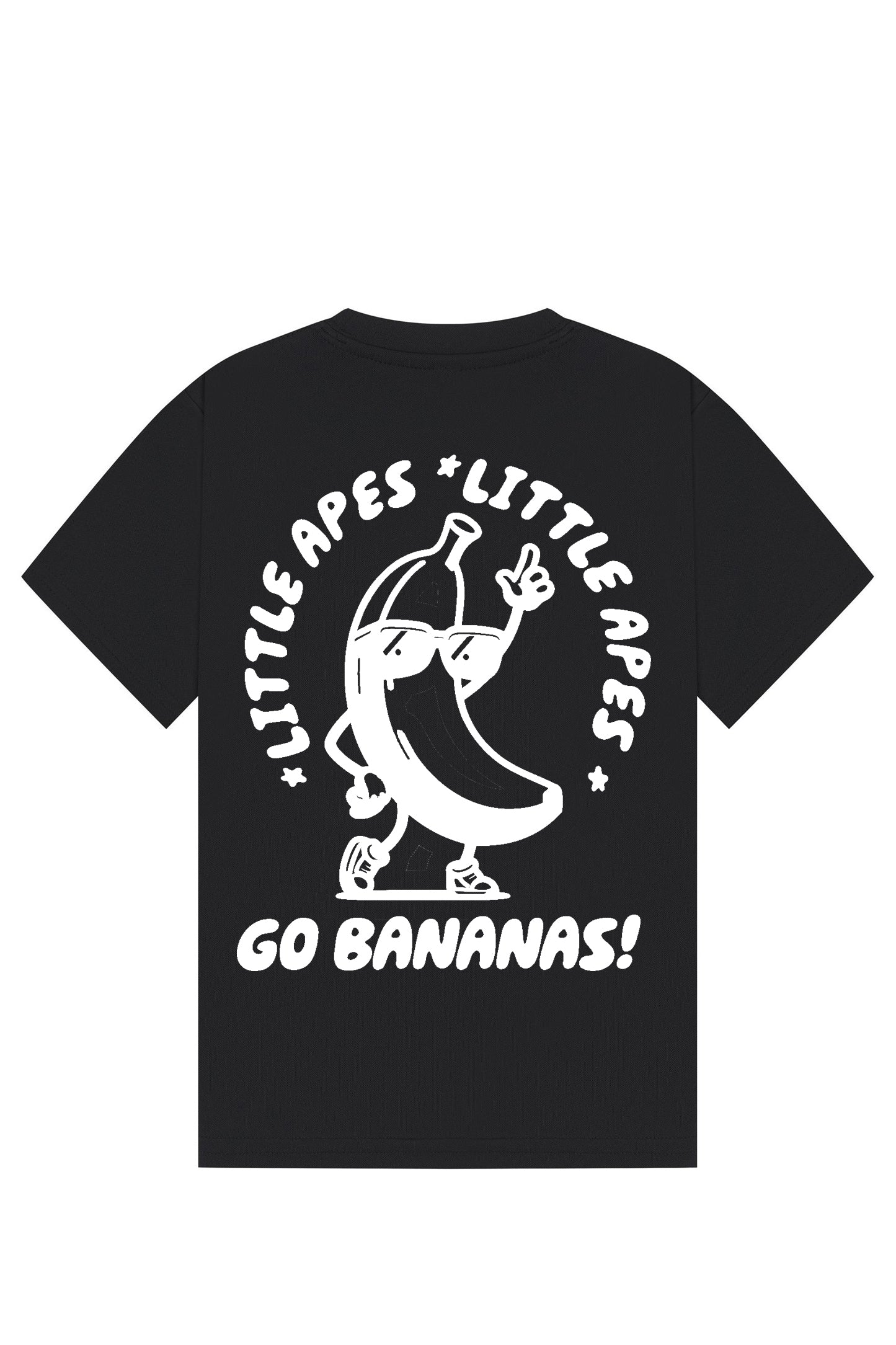 Little Apes Go Bananas!  Tee - Black