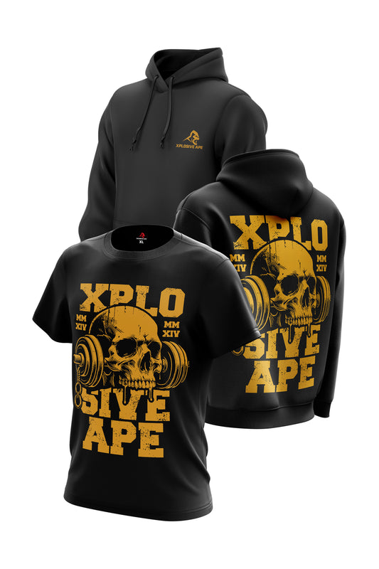 XAPE Locker Room Hoodie & Tee Combo - Black