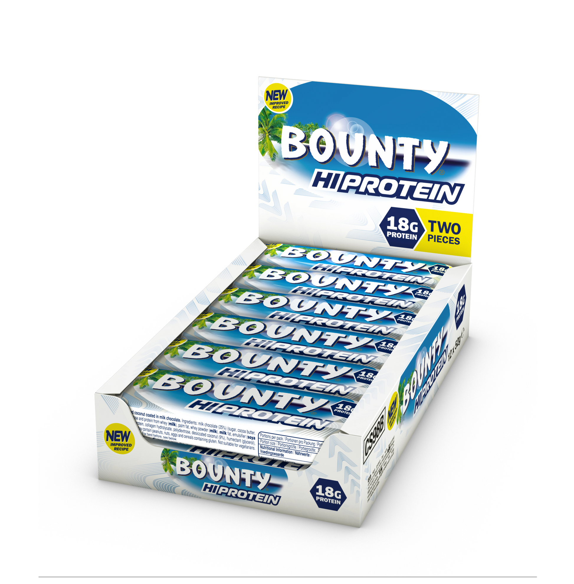 Bounty Protein Bar 12x52g Coconut