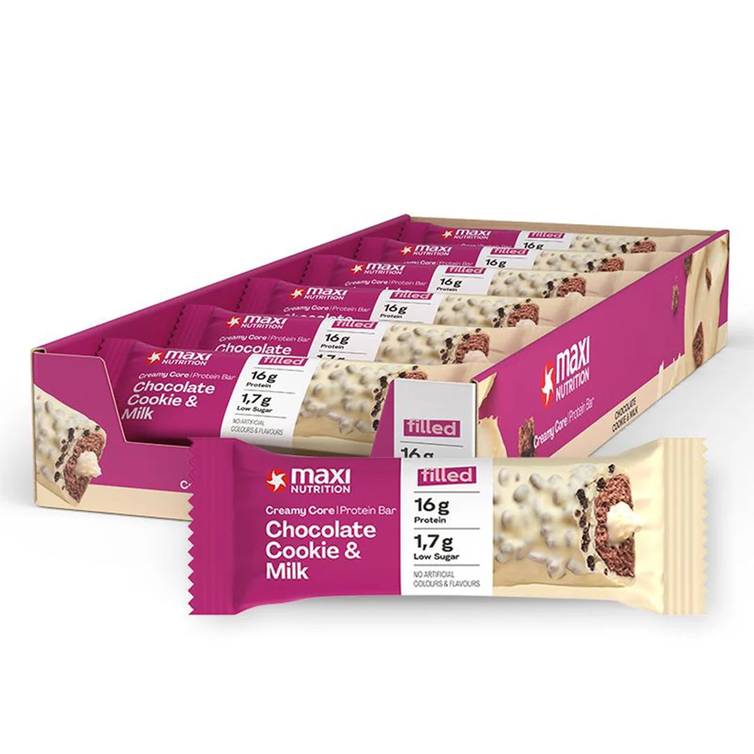 MaxiNutrition Creamy Core Protein Bar 12x45g Chocolate Cookie & Milk