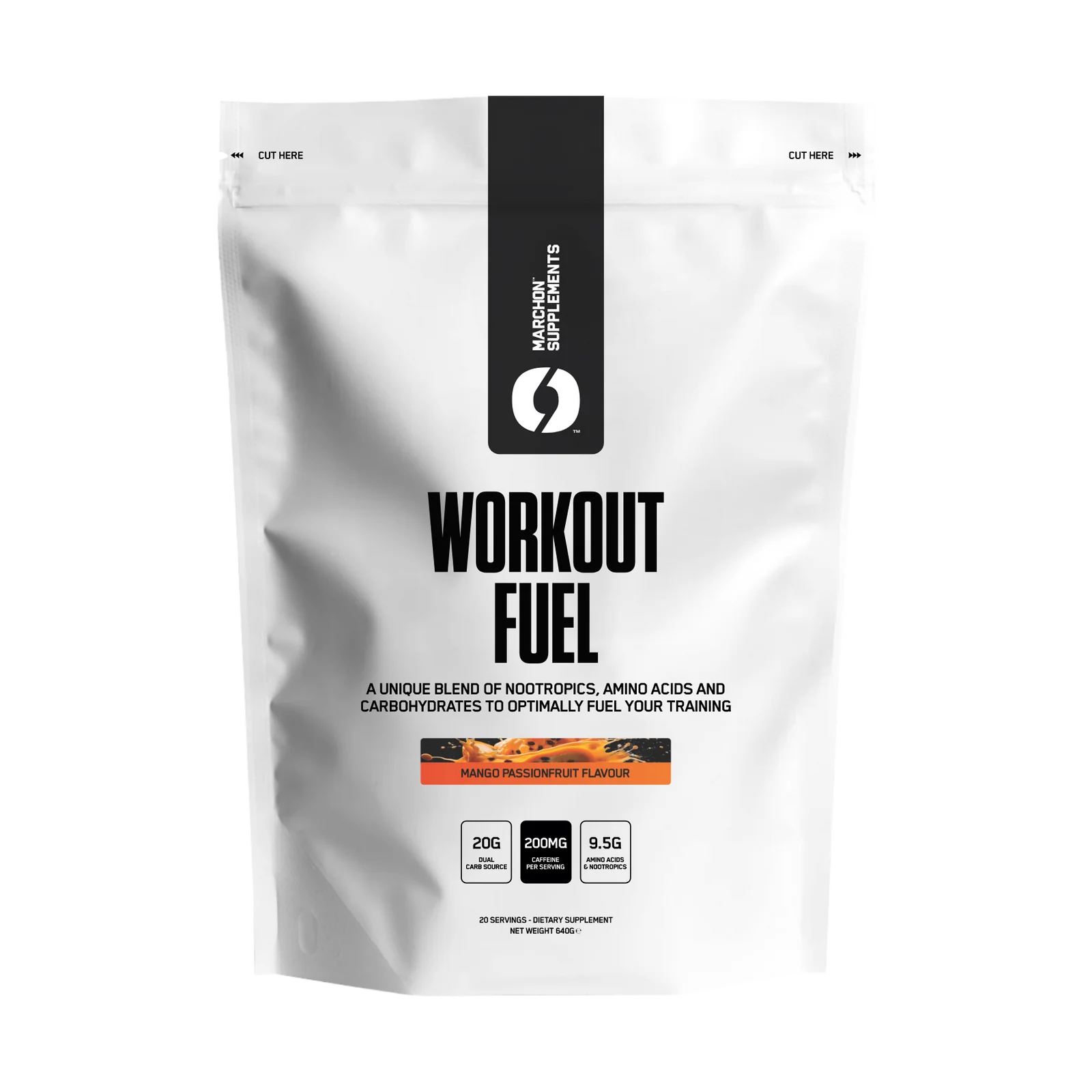 Marchon Supplements Workout Fuel 640g Mango Passionfruit