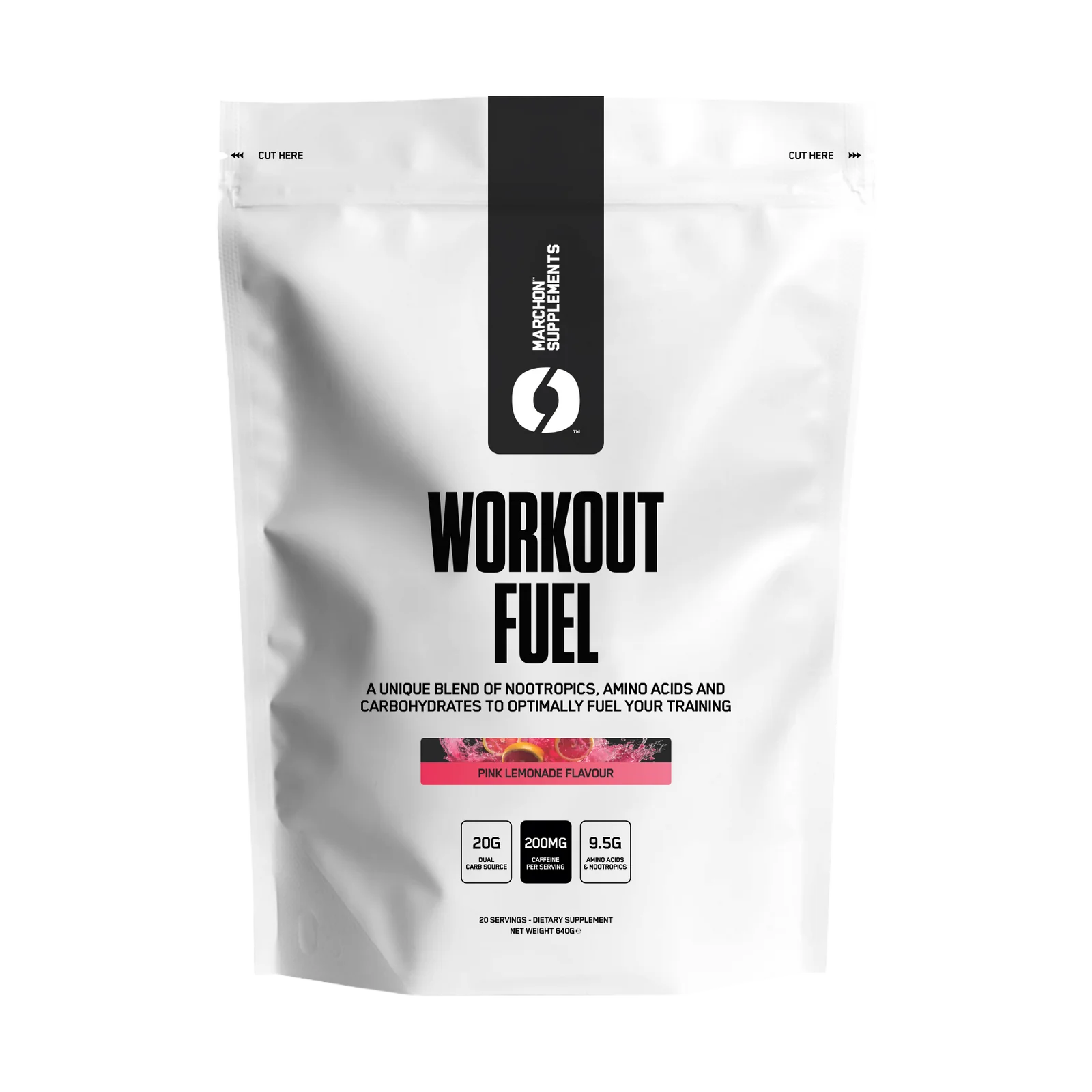 Marchon Supplements Workout Fuel 640g Pink Lemonade