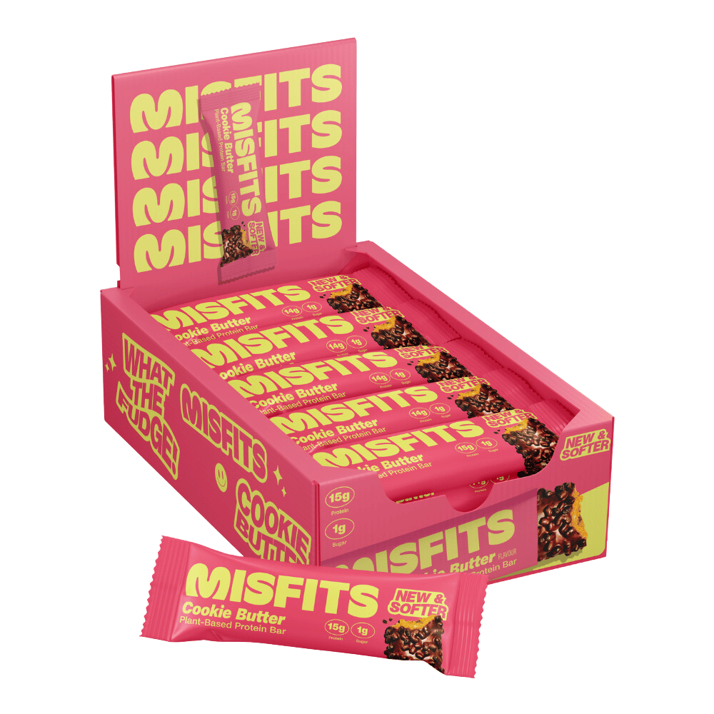 Misfits Plant-Based Protein Bar 15x50g Cookie Butter