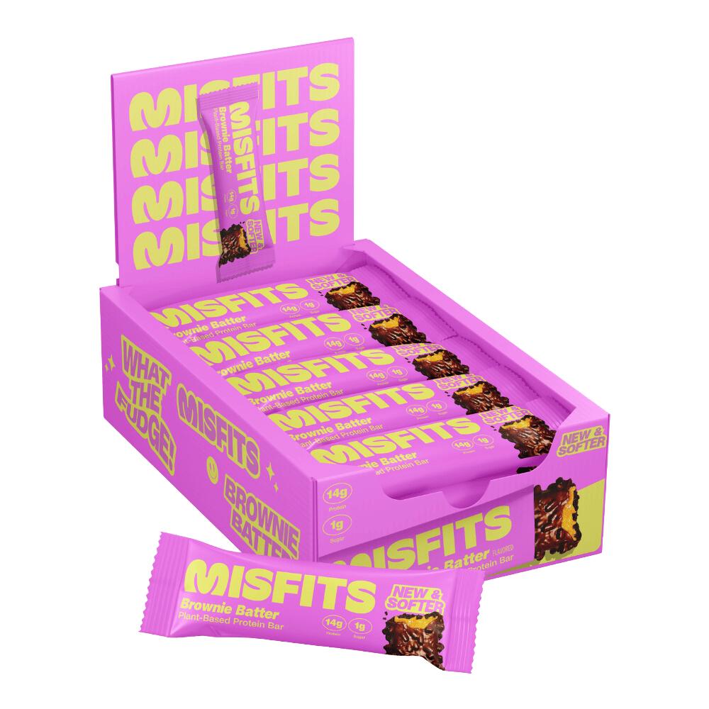 Misfits Plant-Based Protein Bar 15x50g Brownie Batter