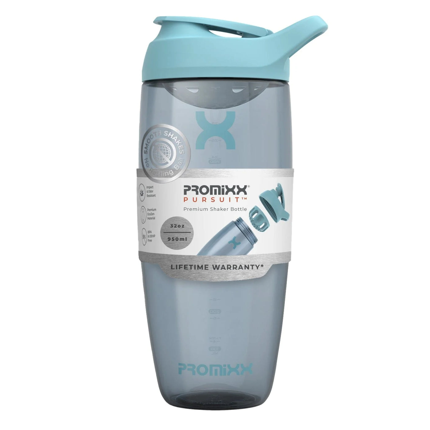 PROMiXX Pursuit EcoZen Shaker Bottle 950ml Ocean Calm Blue