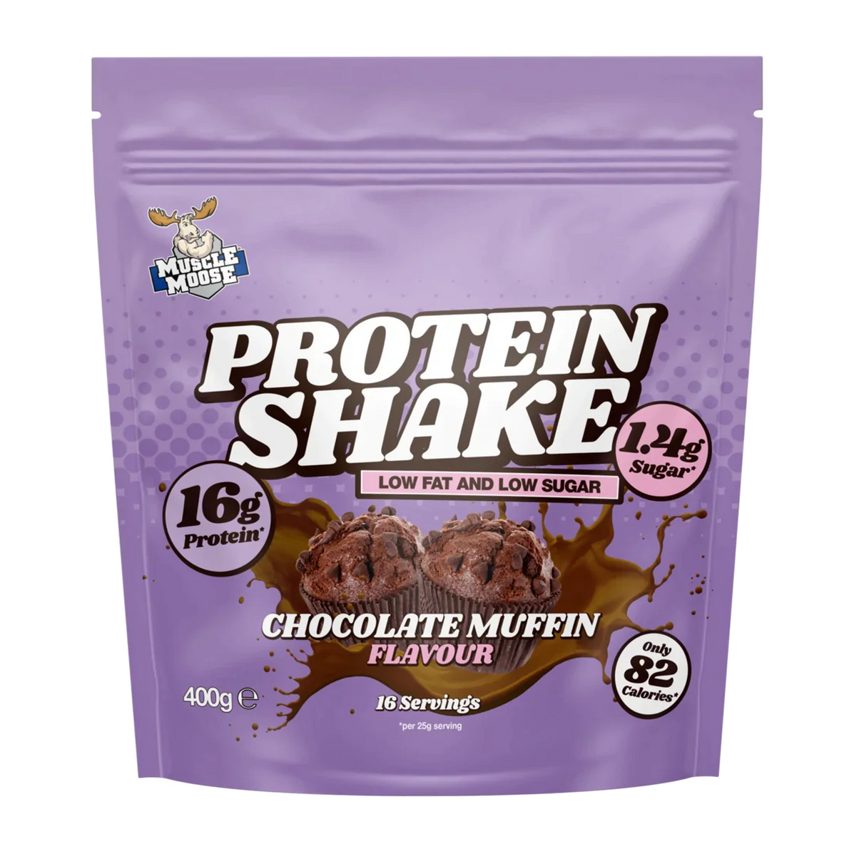 Muscle Moose Protein Shake 400g Chocolate Muffin